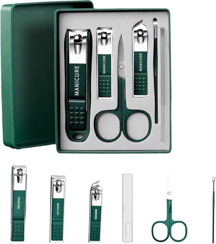 Forest Green 7-Piece Manicure Set